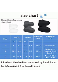 Bộ 2 bọc giày đi mưa silicon chống nước trong suốt co giãn hiệu Coolnice áo mưa cho giày
