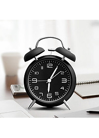 Đồng Hồ Báo Thức Để Bàn Phong Cách Vintage, 2 Quả Chuông To - Hàng Chính Hãng