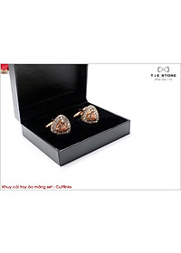 NHIỀU MẪU Khuy Cài tay áo Măng Set cao cấp đính đá - cufflinks , tặng kèm hộp nhỏ