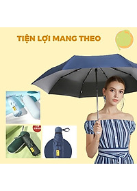 Dù che nắng  , mưa  có túi đựng sang trọng , màu sắc tươi trẻ  phủ lớp chống tia UV  xếp gọn tiện dụng , đi dạo dã ngoại , bảo vệ sức khỏe khi trời mưa nắng