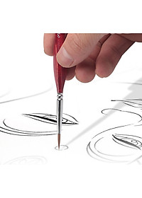 Cọ tỉa nét nhỏ, cọ vẽ móng, cọ vẽ loại xịn, họa cụ LALUNA - A33