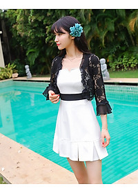 Áo khoác ren tà ngắn 04 C050