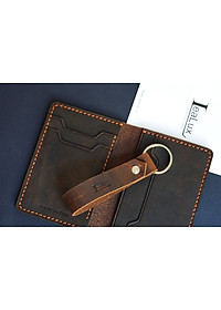 Ví Da Nam Nữ Đựng Thẻ LEALUX Mini Handmade 1