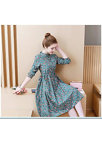 ĐẦM BẦU VÁY BẦU BÔNG CÔNG SỞ SƠ MI ,3 MÀU