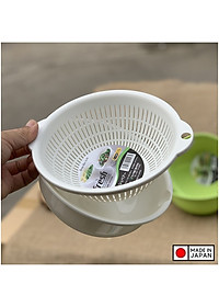 Bộ rổ chậu tròn Sanada Seiko, nhựa PP cao cấp bền đẹp và an toàn, cho thời gian sử dụng lâu dài - nội địa Nhật Bản