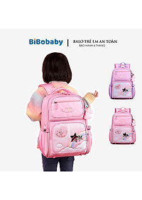 Balo học sinh tiểu học cho bé gái đi học vải oxford cao cấp chống nước màu pastel dễ thương 9024