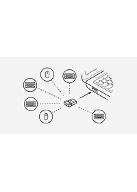 Thiết bị nhận tín hiệu logitech (Bolt USB Receiver) - Hàng chính hãng