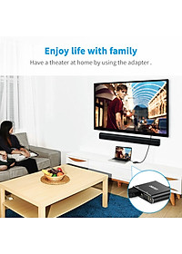 Hub chia cổng đa năng 2 in 1 Type-C thành cổng VGA Full HD & cổng HDMI chuẩn 4K hiệu CHOETECH M07BK dành cho Macbook Pro / Smartphone  - Hàng chính hãng