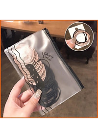 SET 100 DÂY THUN CỘT TÓC SIÊU DAI SIÊU BỀN CÓ TÚI ZIP