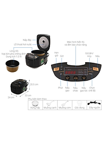 Nồi cơm điện tử 1.0 lít Electrolux 7 E7RC1-550K - Hàng chính hãng