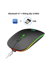 Chuột không dây Bluetooth, chuột không dây usb 2.4Hz HXSJ T18 - Hàng chính hãng