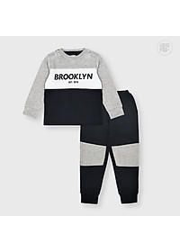 Bộ dài tay bé trai BIGFOX - MISS MEOW size đại, bộ thu đông cho bé phong cách Âu Mỹ phối 3 màu Brooklyn 11 - 38kg