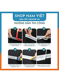 Thanh Dán Silicon Chặn Nước Tràn Cho Phòng Tắm, Nhà Vệ Sinh