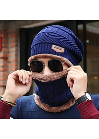 Combo Mũ Và Khăn Len Lót Lông Siêu Ấm, Kute NSTM