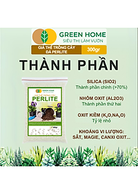 Đá Perlite Greenhome, Bao 300gr, Trồng Hồng, Thuỷ Canh, Giá Thể Trân Châu Giàu Khoáng Chất, Tăng Độ Tơi Xốp