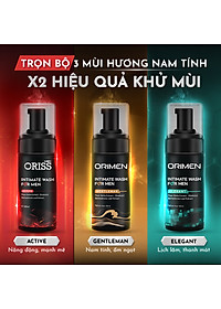 Dung Dịch Vệ Sinh Nam Dạng Bọt ORIMEN làm sạch dịu nhẹ khử mùi chai 120ml