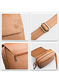 Túi Lata ( Thời trang nam công sở cỡ trung - Túi đeo chéo da TN27 )