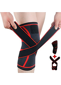 Băng quấn bó gối ( 1 cái ) bảo vệ đầu gối , khớp gối 2 trong 1 , Giúp tránh chấn thương , tăng khả năng vận động linh hoạt CLEACCO  - Hàng chính hãng BORO SPORT
