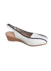 Giày nữ Đế Xuồng 4cm Da Bò hở gót Trường Hải có nhiều màu DX120T FORM LỚN HƠN 1 SIZE