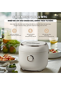 Nồi Cơm Điện Tử Bear 3L Lòng Nồi 5 Lớp Đa Năng Nấu Cơm Nấu Cháo Hầm Hấp Hâm Nóng Hẹn Giờ Lên Đến 12 Tiếng SB-NC30A - HÀNG CHÍNH HÃNG