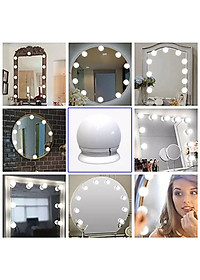 Chuỗi dây đèn led gương trang điểm 10 bóng 5 màu điều chỉnh