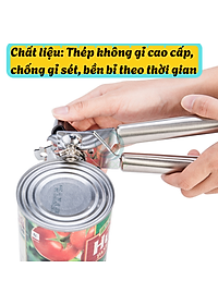 Dụng cụ khui đồ hộp thép không gỉ- Cần kẹp mở hộp đa năng tay cầm đôi