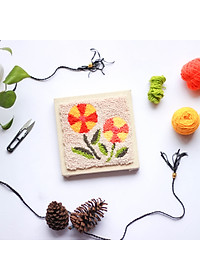 Kim Thêu Nổi Thêu Len Kiểu Oxford Dùng Len Đơn Cỡ Vừa Cán Gỗ Dành Cho Người Mới Bắt Đầu Oxford Punch Needle #8 Fine for Beginner