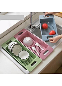 Rổ Gác Bồn Rửa Bát Gấp Gọn Đa Năng NHỰA  NO 5613 Kệ Đựng Đồ Rửa Chén Gác Bồn Đa Năng