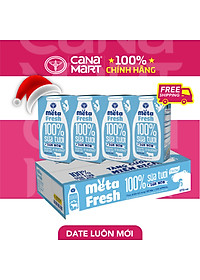 Thùng sữa tươi Nutricare Meta Fresh Ít Đường sữa non tăng cường miễn dịch