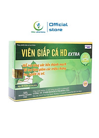 Combo 2 Hộp Viên Giấp Cá HDPHARMA thảo dược cao diếp cá giảm táo bón, tiêu trĩ, nhuận tràng - Hộp 30 viên
