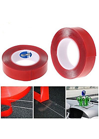 Băng Keo 2 Mặt Siêu Dính Trong Suốt 15mm x 3 mét