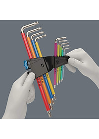 Bô lục giác hoa thị thép không gỉ nhiều màu với chức năng giữ 3967/9 TX SXL Multicolour HF Stainless 1 Wera 05022689001