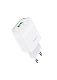 Củ sạc nhanh 18W Hoco chuôi tròn PC chống cháy hỗ trợ QC3.0 ( 2 màu ) - Hàng chính hãng