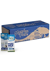 Thùng 24 Hộp Sữa Tươi Nguyên Kem Meadow Fresh (200ml / Hộp)