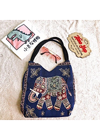 Túi thổ cẩm tim nhỏ