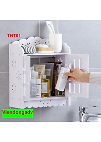 Tủ nhà tắm chống thấm nước - Kệ lắp ráp treo tường nhà tắm TNT01 - Nội thất lắp ráp