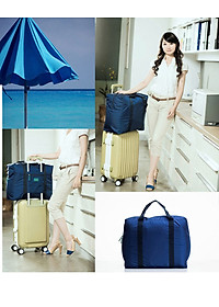 Túi đựng đồ du lịch đa năng gắn Vali kéo tiện dụng, đường may chắc chắn, độ bền cao (màu ngẫu nhiên) - Henrysa