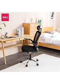 Ghế Xoay Văn Phòng Lưới Làm Việc Công Thái Học Deli - Tay Gập Thông Minh, Có Chỉnh Lưng, Lưới Thoáng Khí, Chân Xoay Tiện Ích, Đệm Ghế Êm Aí, Nhiều Màu - Phù Hợp Học Sinh, Văn Phòng, Game Thủ, Gaming - Hàng chính hãng