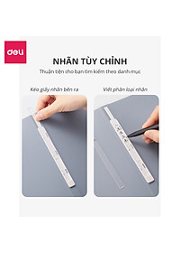 File lá A4 đựng tài liệu nhiều ngăn Nusign Deli - Tệp đựng tài liệu 30/40 lá chất liệu PP cao cấp tiện lợi nhiều màu sắc