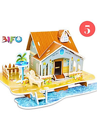 Đồ chơi lắp ghép mô hình giấy thông minh Ngôi nhà mơ ước