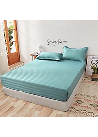 Bộ Ga Gối Cotton Kẻ 3F Lidaco Chuyên Dụng Cho Homestay, Khách Sạn (Nhiều Mẫu Lựa Chọn)