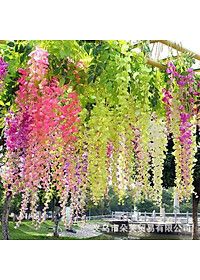Hoa tử đằng dây treo dài 110cm - Hoa giả lụa trang trí lễ kết hôn, sự kiện, nhà hàng, tiệc cưới, ngoại thất, làm giàn