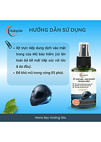 Xịt Khử Mùi Mũ Bảo Hiểm Nano Bạc Hoàng Gia Diệt Khuẩn Khử Mùi, Bảo Vệ Da Đầu & Tóc - 100ml