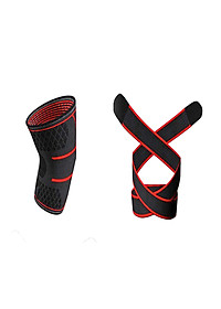 Băng quấn bó gối ( 1 cái ) bảo vệ đầu gối , khớp gối 2 trong 1 , Giúp tránh chấn thương , tăng khả năng vận động linh hoạt CLEACCO  - Hàng chính hãng BORO SPORT