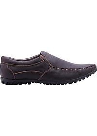 Giày Nam Huy Hoàng Viền Chỉ HT7165 - Nâu