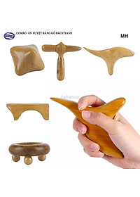 COMBO bộ 13 Dụng Cụ day ấn Huyệt Mát xa toàn thân kiểu Thái bằng gỗ Bách Xanh (MH848) Chăm sóc sức khỏe