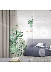 Sticker Giấy Dán Tường Decal Dán tường Mẫu Hoa Lá Cực Xinh ZH031