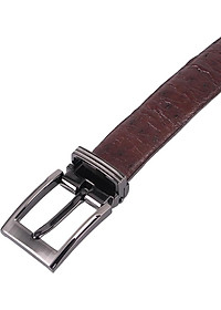 Thắt Lưng Nữ Da Đà Điểu Da Hột Huy Hoàng HT5422 - Nâu Đất