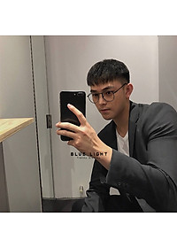 Kính Giả Cận, Gọng Kính Cận Nam Nữ Mắt Tròn Gọng Đen Không Độ Hàn Quốc - BLUE LIGHT SHOP