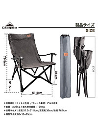 Ghế cắm trại campingmoon campoutvn cắm trại dã ngoại du lịch ghế câu cá xếp gọn tay cầm sang trọng glamping vài thoáng khí  F-1003C-H A248